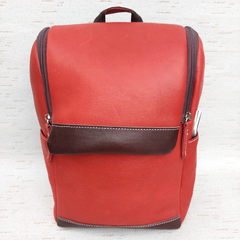 BM19 - Mochila matera de cuero legítimo color rojo - comprar online