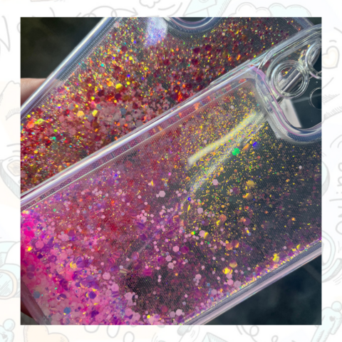 FUNDA GLITTER LÍQUIDO