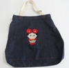 Bolsa Sacola Jeans Bordada G