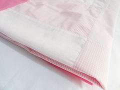 Colcha Manta Rosa Patchwork