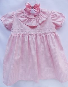 Vestido Bebe Rosa Poazinho na internet