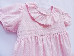 Vestido Bebe Rosa Poazinho - Sonhos de Lulu