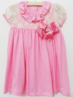 Vestido Bebe Malha Rosa na internet