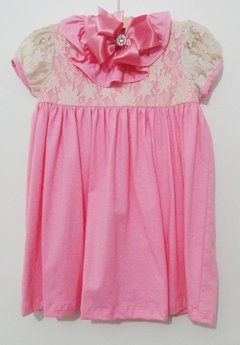 Vestido Bebe Malha Rosa - loja online