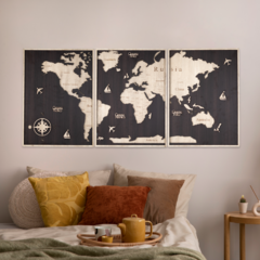 Wall Art 3D - Mapa Mundi XL - tienda online