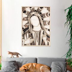 Wall Art 3D - Virgen María #2 { Mediterraneo } - comprar online