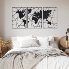 Wood Wall Art - Mapa Mundi XL #3