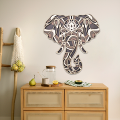 Wall Art 3D - Elefante { Mediterráneo } - tienda online