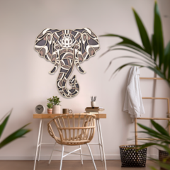 Imagen de Wall Art 3D - Elefante { Mediterráneo }