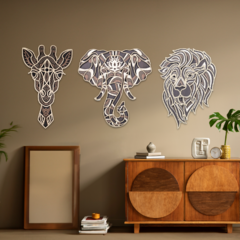 Imagen de Wall Art 3D - Trilogía Animal