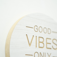 Portallaves Circular - Good Vibes Only - Madly Store