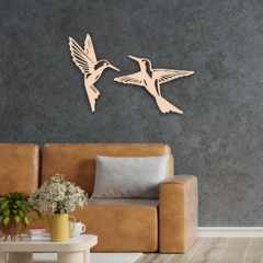 Wood Wall Art - Dúo Pájaros en internet