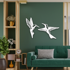 Wood Wall Art - Dúo Pájaros