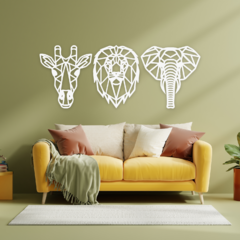 Wood Wall Art - Trilogía Animales - comprar online