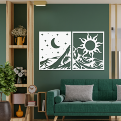 Wood Wall Art - Noche y Día #2 - comprar online