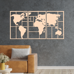 Wood Wall Art - Mapa Mundi XL en internet
