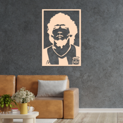 Wood Wall Art - Maradona en internet