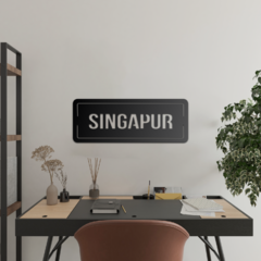 Cartel Ciudad - Singapur - comprar online