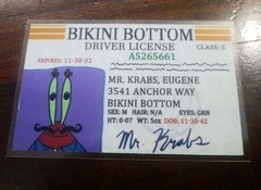 Licencia/id Eugene H. Cangrejo (Bob Esponja)