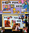 Cuadro Do it For Her/Hazlo por ella Simpson pequeño (SIN FOTOS)