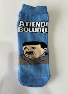 Soquete Atiendo boludos - version azul