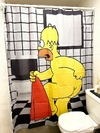 Cortina de baño Homero Desnudo