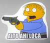 Stickers - Alto ahi loca(Simpson)