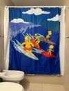 Cortina de baño Simpsons Surfeando