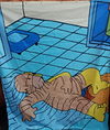 Cortina de baño Homero Poderes sexuales