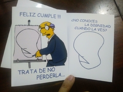 Tarjeta Cumpleaños-Dignidad (Simpson)