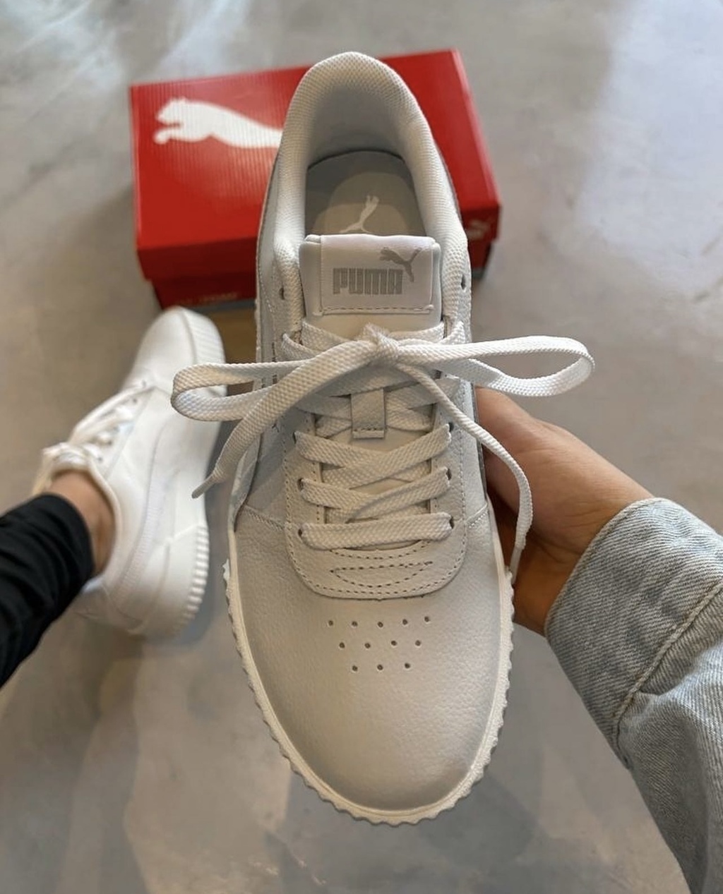 Tênis Puma Carina Bold Branco - Faz a Boa!