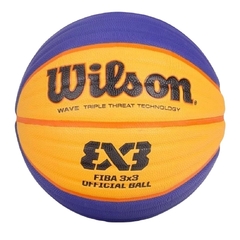 Bola de Basquete Wilson Oficial Fiba 3x3 Amarelo e Azul Original