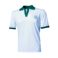 Camisa Polo Wilson Tour Piquet Branca e Verde Original