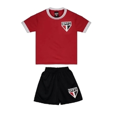 Kit Infantil São Paulo Camisa e Shorts Licenciado Vermelho SPR - Footlet