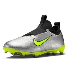 Chuteira Infantil Campo Nike Zoom Vapor 15 Academy Prateado