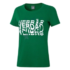Camiseta Feminina Palmeiras Verdão Graphic Algodão Puma