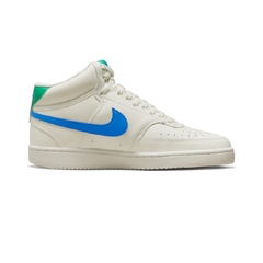 Tênis Feminino Nike Court Vision Mid Branco e Azul Original - comprar online