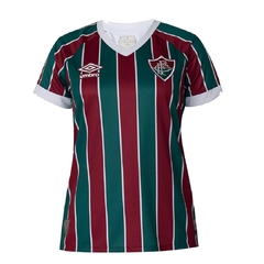 Camisa Feminina Fluminense 2023 Uniforme 1 Tricolor Umbro