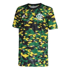 Camisa Flamengo Pré-Jogo 1 2022 Amarela e Verde Adidas