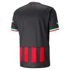 Camisa Milan Home 2023 Uniforme 1 Preta e Vermelha Puma - comprar online