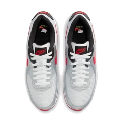 Tênis Nike Air Max 90 Cinza e Vermelho Original na internet