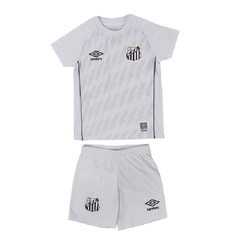 Kit Infantil Santos 2021 Uniforme 1 Branco Umbro Original