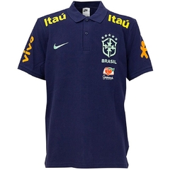 Camisa Polo Brasil Sportwear Azul Escuro Nike Original