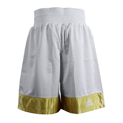 Shorts de Boxe Adidas Branco e Dourado Original