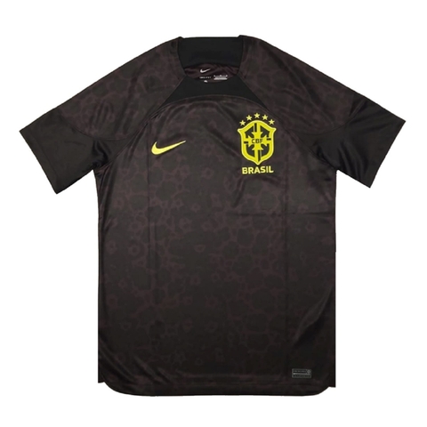 Camisa Seleção Brasileira Goleiro Preta 2022 Torcedor Pro Nike Origi