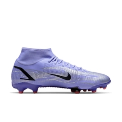 Chuteira Campo Nike Mercurial Superfly 8 Academy Mbappe Roxa