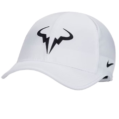 Boné Nike Rafael Nadal Club Dri-FIT Branco e Preto Original