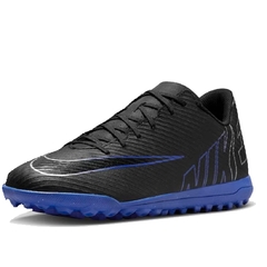 Chuteira Society Nike Mercurial Vapor 15 Club Preto e Azul