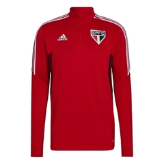 Moletom Feminino São Paulo Treino Vermelho Adidas Original