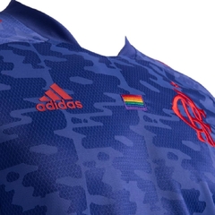 Camisa Flamengo Pride LGBTQIA Roxa 2021 Adidas Original na internet